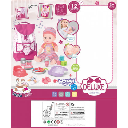 WOOPIE ROYAL Babysitter Set Baby Doll med tillbehör 19 st.