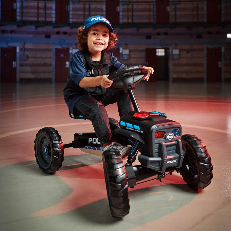 BERG Buzzy Police pedal gokart 2-5 år upp till 30 kg Ljud + Ljus
