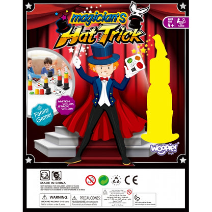 WOOPIE Magic Tricks-spel med hatt Little Magician 4+