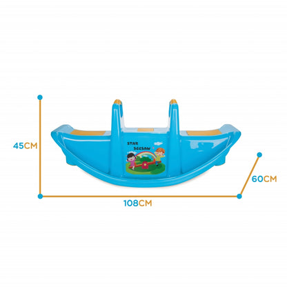 WOOPIE Multi-Seater Rocker STAR Balansgunga Blå