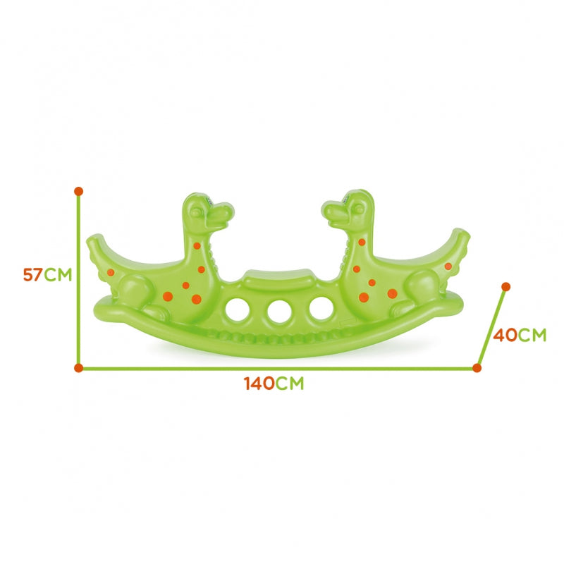 WOOPIE Multi-Seater Dino Rocker Balance Swing Ljusgrön