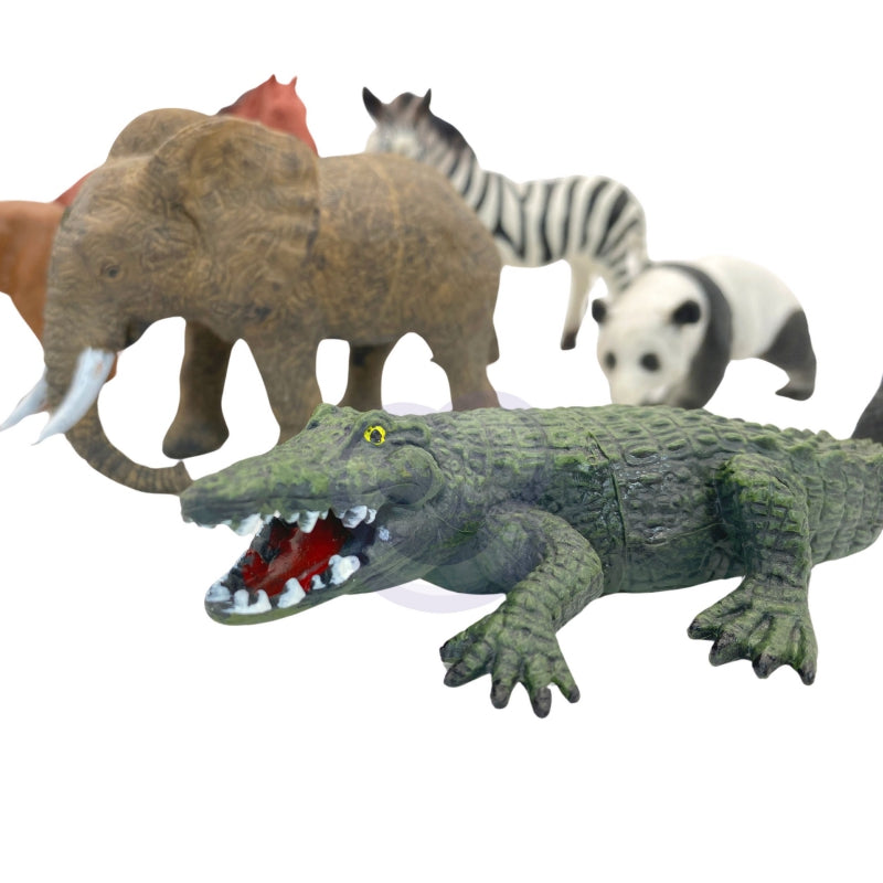 WOOPIE Set Safarifigurer + Matta 24 st.