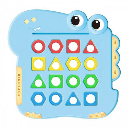 WOOPIE Montessori Pussel Dinosaur Match Shape Arkadspel