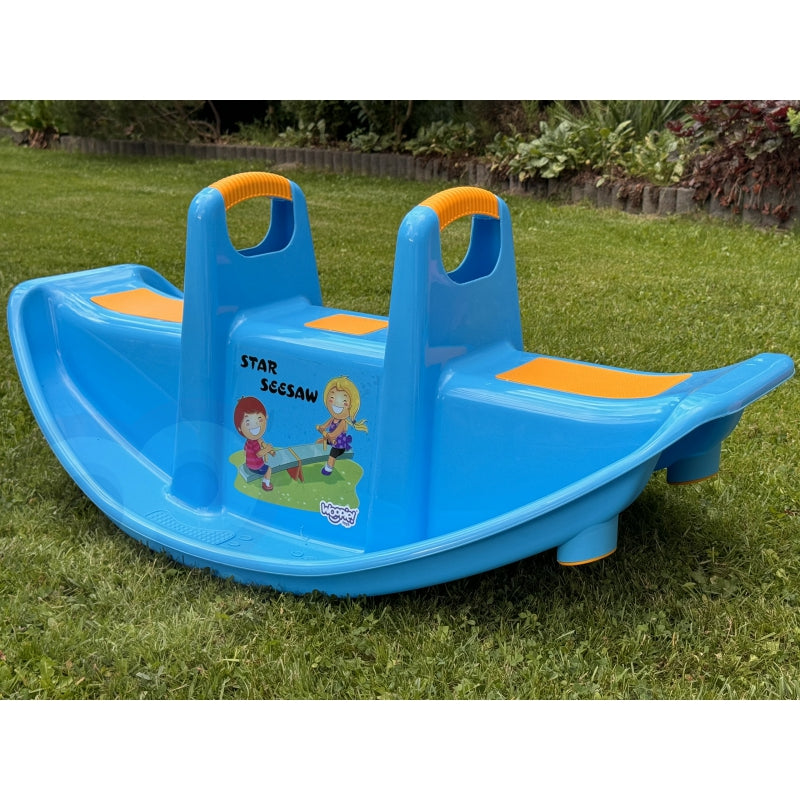 WOOPIE Multi-Seater Rocker STAR Balansgunga Blå