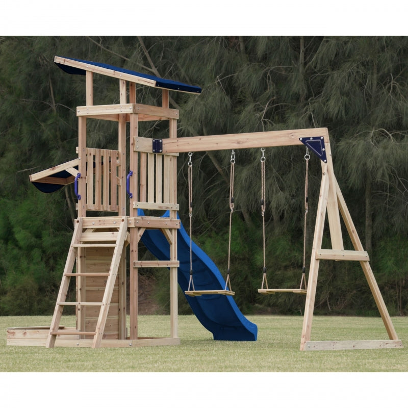 AXI Trä Stor Lekplats Gungor Rutschtorn + Sandlåda