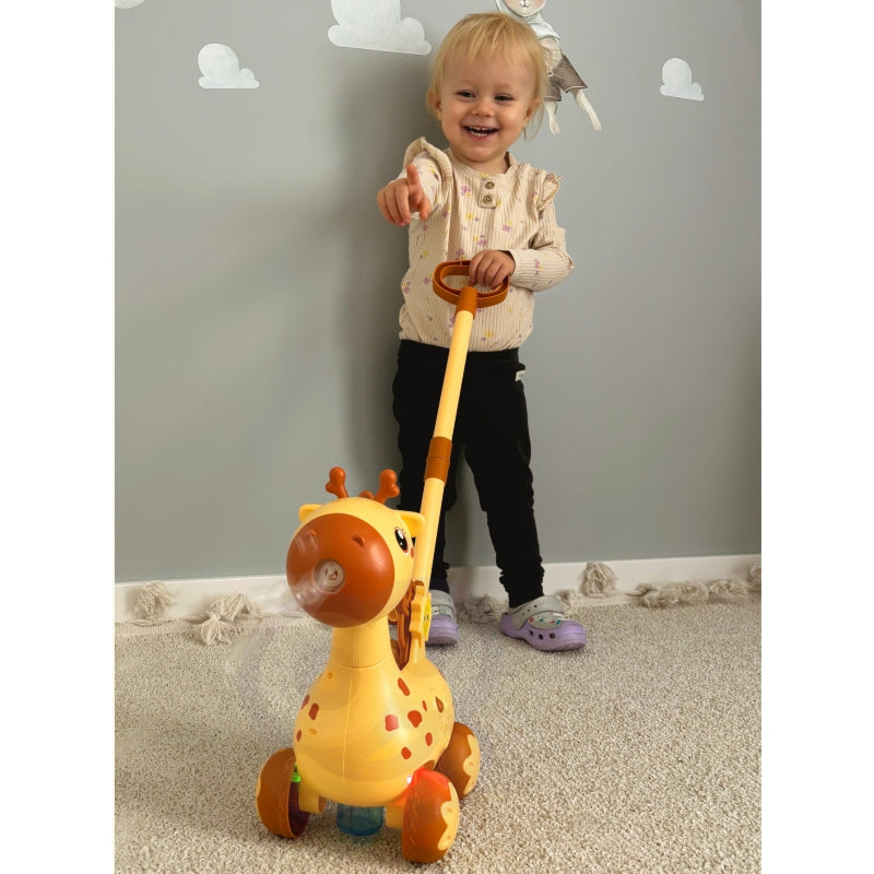 WOOPIE Pusher Giraffe 2in1 såpbubbelmaskin för barn