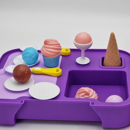 WOOPIE Resväska med glass 3in1 Köksbutik Bärbar glassbar 62 st.