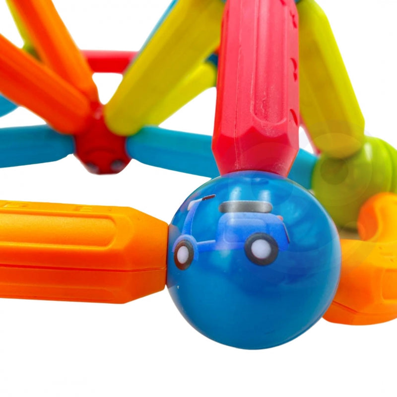 WOOPIE Magnetic Construction Building Blocks Educational 128 st.