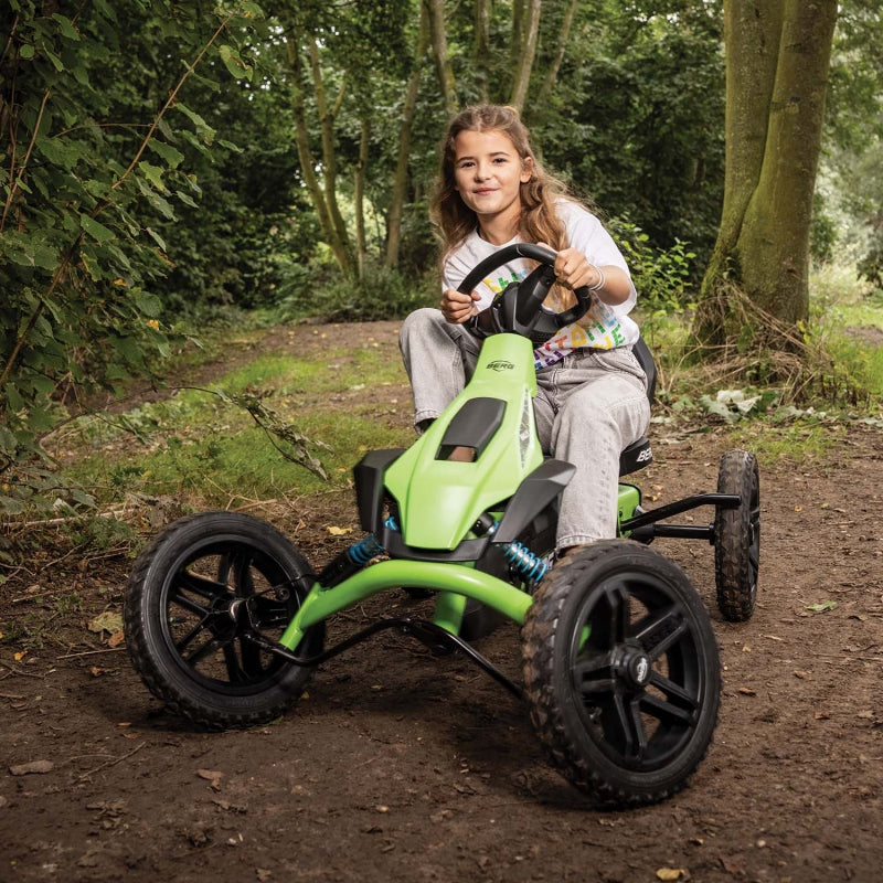 BERG Pedal Gokart RALLY DRT GREEN BFR 4-12 år upp till 60 kg
