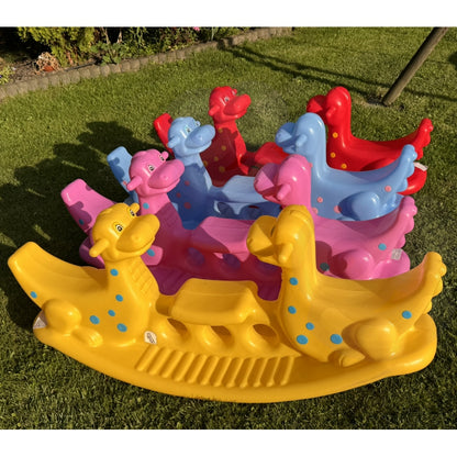 WOOPIE Multi-Seater Dino Balance Swing Rosa