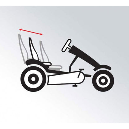 BERG Pedal Gokart XL X-Plore BFR uppblåsbara hjul från 5 år upp till 100 kg