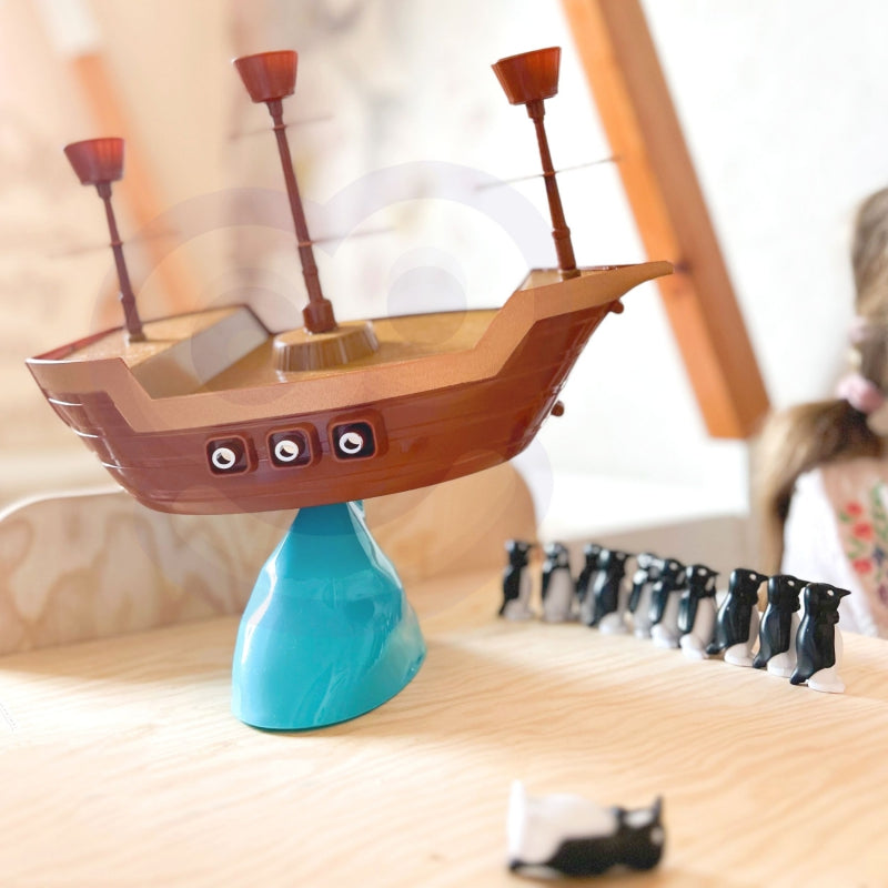 WOOPIE Penguin Pirate Ship Arcade Game