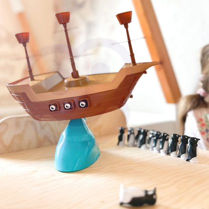 WOOPIE Penguin Pirate Ship Arcade Game