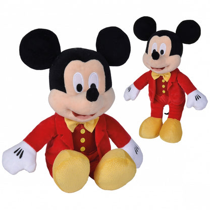 SIMBA DISNEY Musse Pigg maskot i en glänsande röd smoking, 25 cm