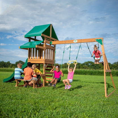 Backyard Discovery Belmont Wooden Playground 6in1