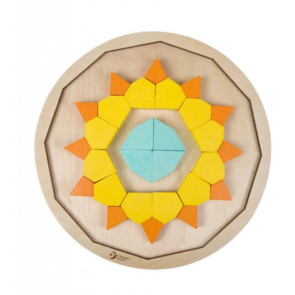 CLASSIC WORLD MONTESSORI Pussel Mosaik Tangrammönster Former och färger