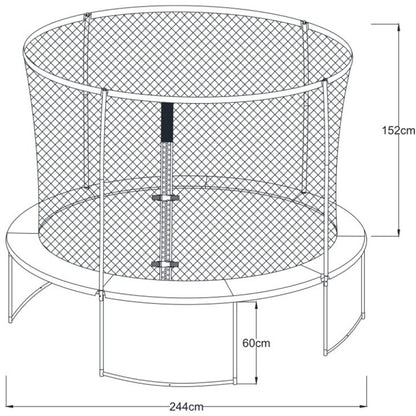 Axi Trampolin Bostonn 244 cm + Nät