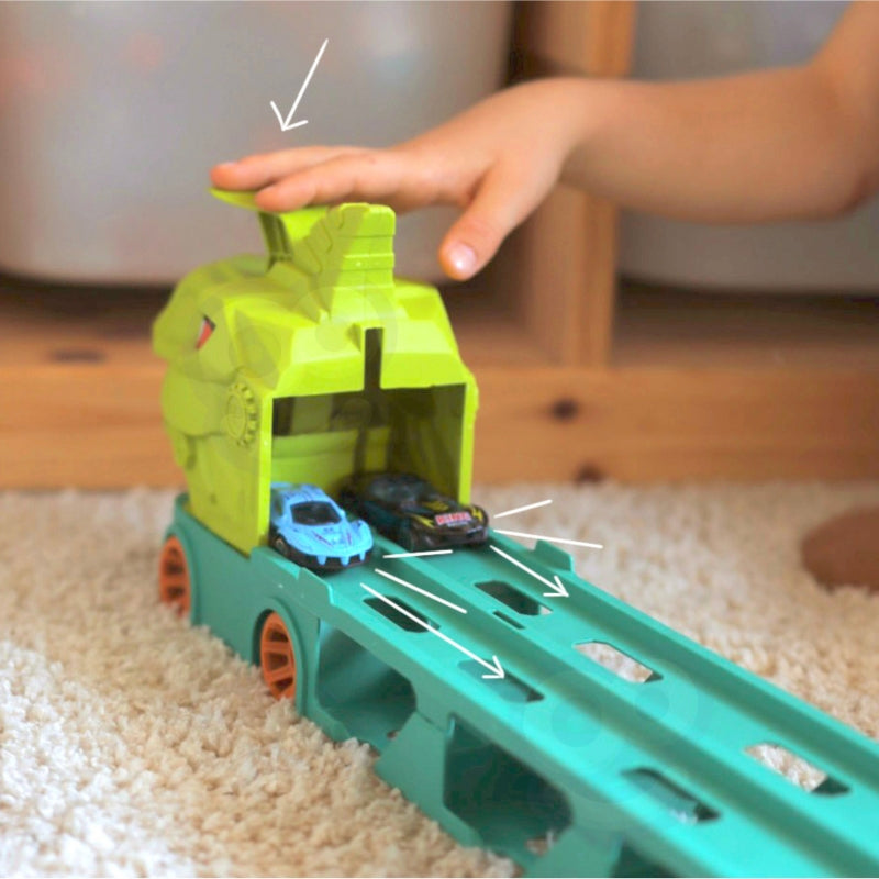 WOOPIE Toy Truck Dinosaur Track 2,1 m för leksaksbilar