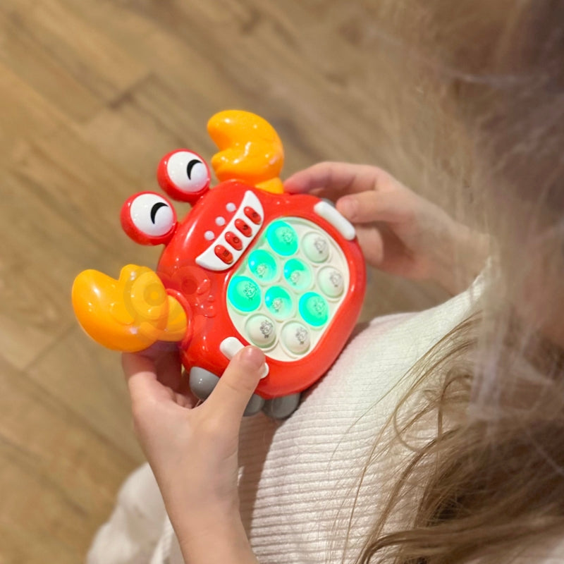 WOOPIE POP IT Spel Elektronisk Anti-stress Arcade Red Crab
