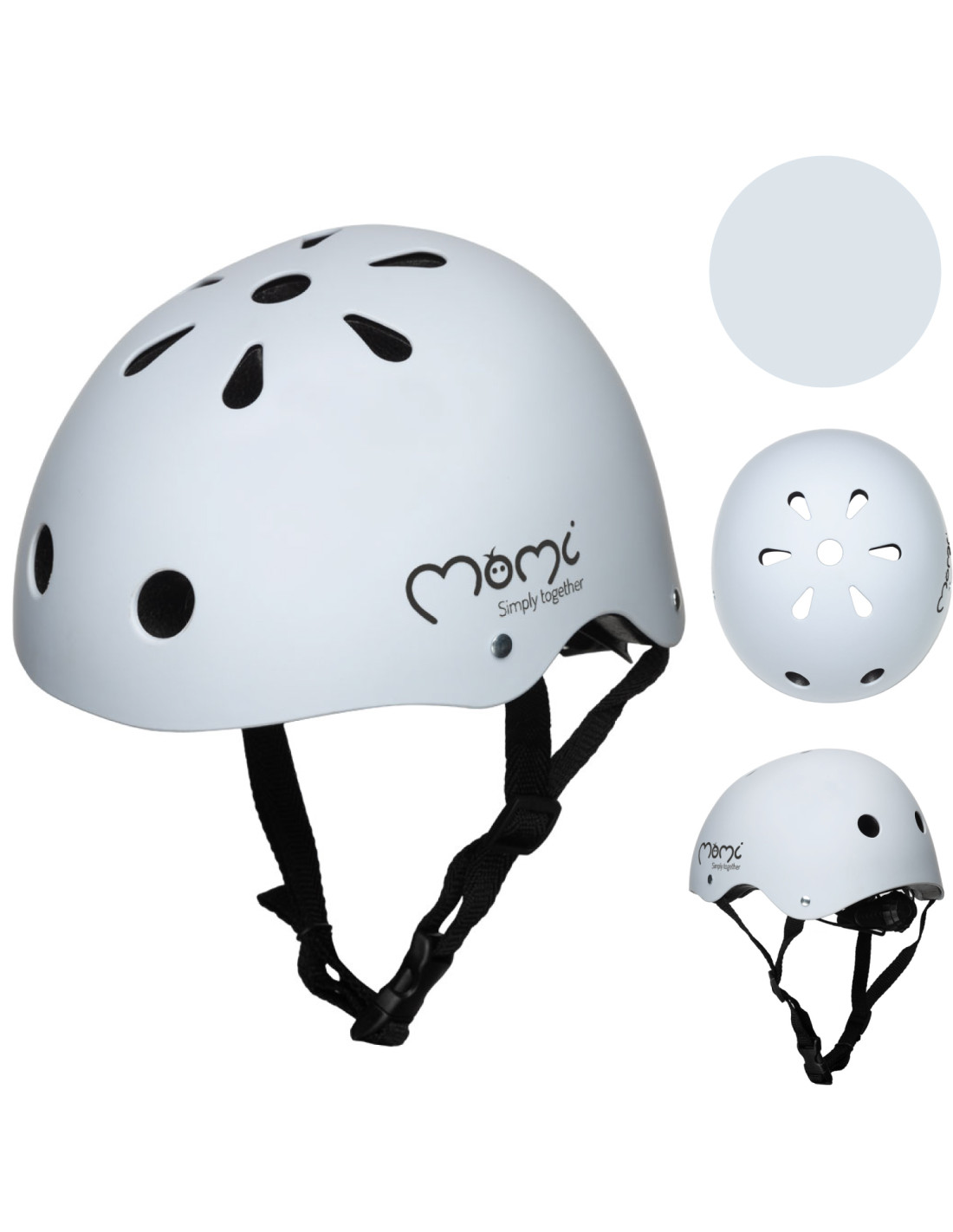 MoMi MIMI Cykelhjälm, Grå
