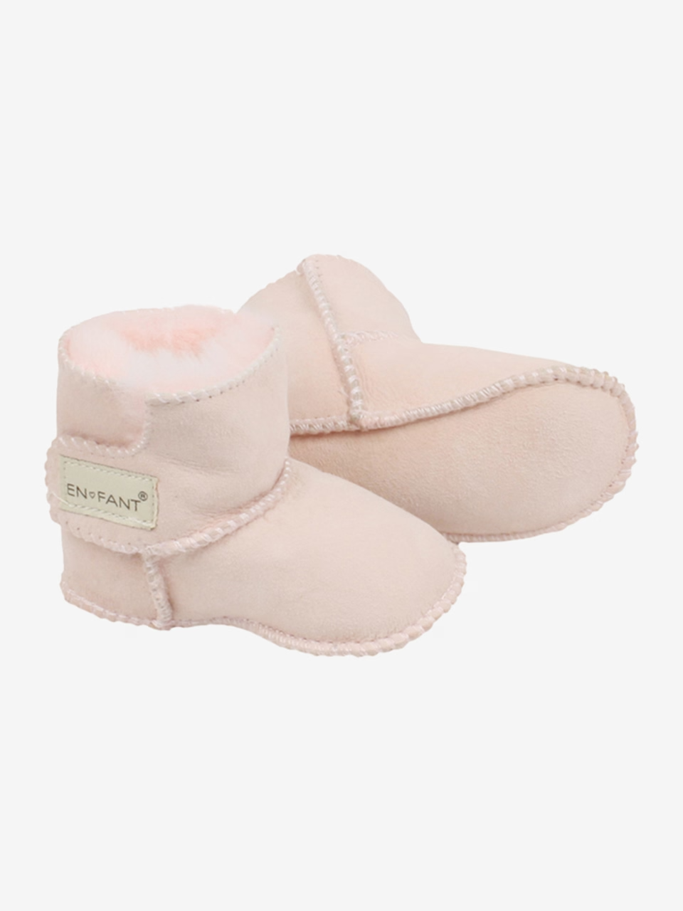 En Fant Sheepskin Bootee, Pink