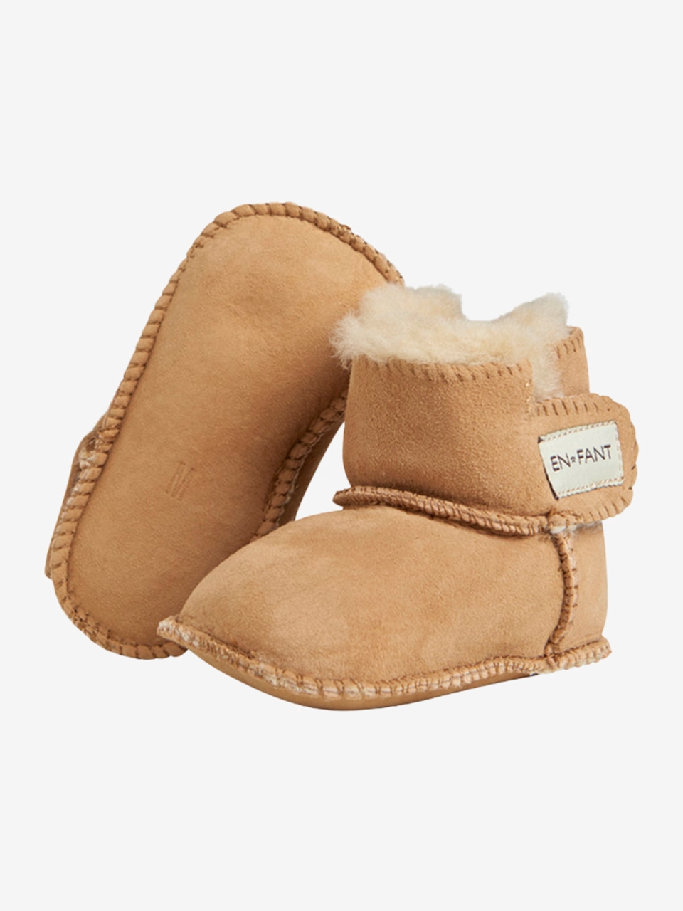 En Fant Sheepskin Bootee, Camel
