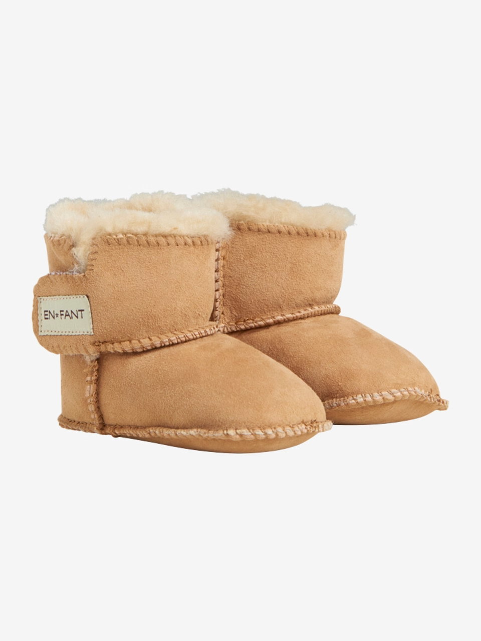 En Fant Sheepskin Bootee, Camel