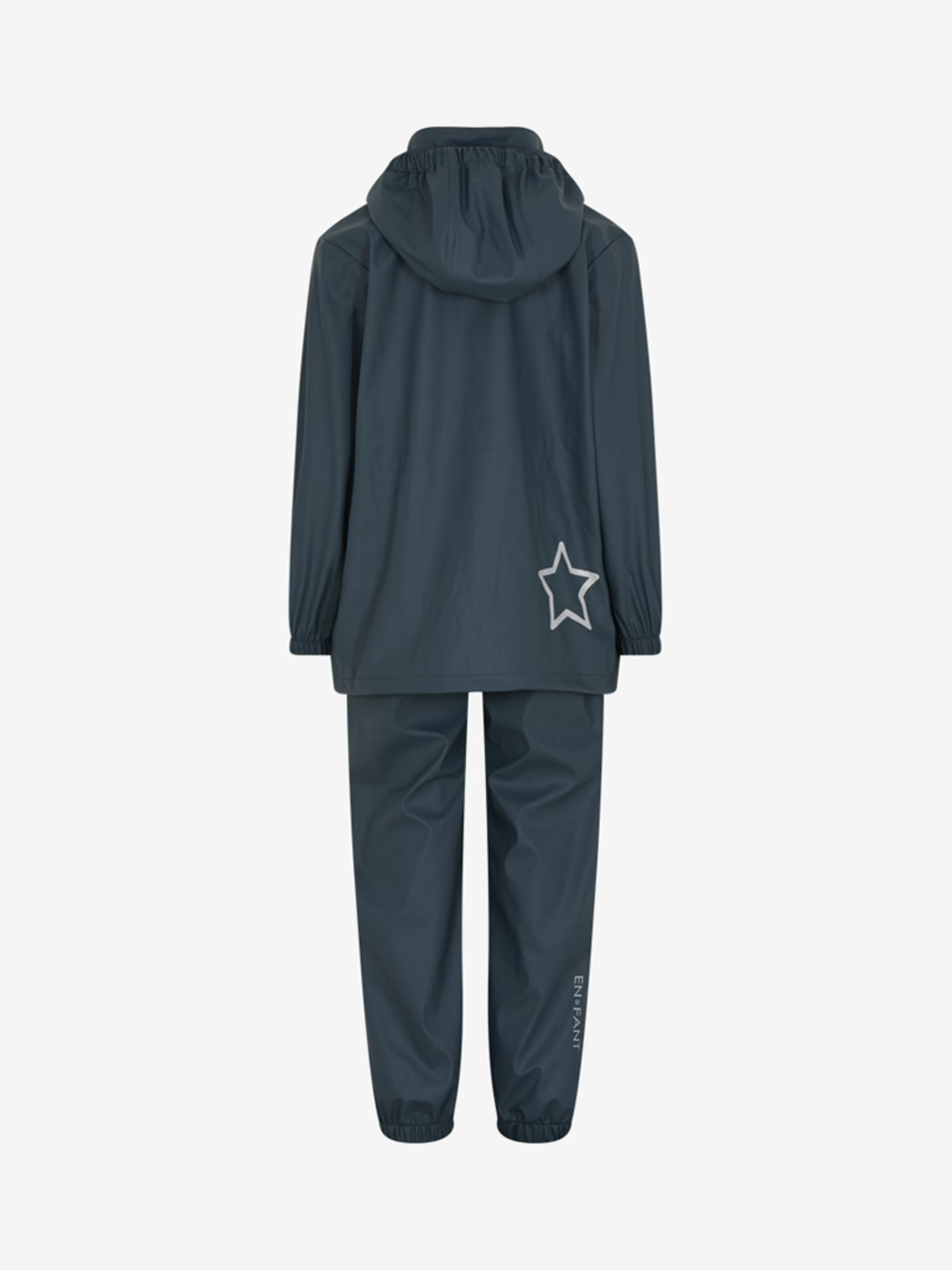 En Fant Regnställ Set Solid, Dark Slate