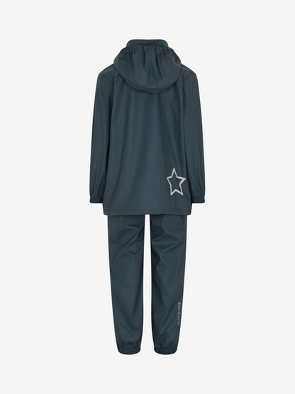 En Fant Regnställ Set Solid, Dark Slate